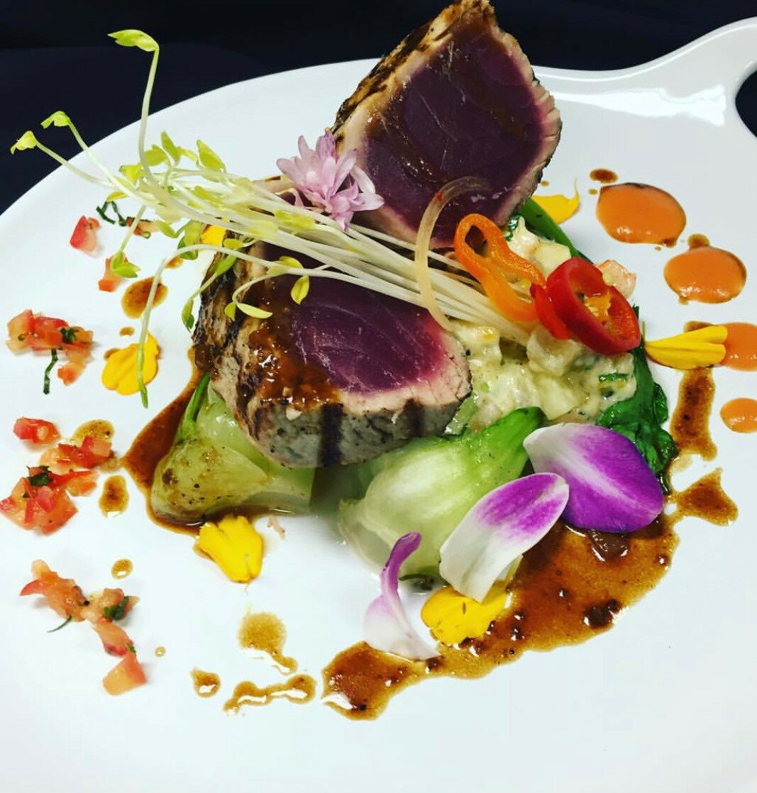 Waterfront dining view at Waterman's Restaurant Galveston Texas